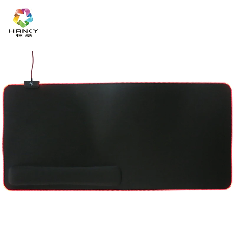 manufactural hotsale new arrival branded extend mouse pad gamer slow rebound keyboard wrist mouse pad rgb