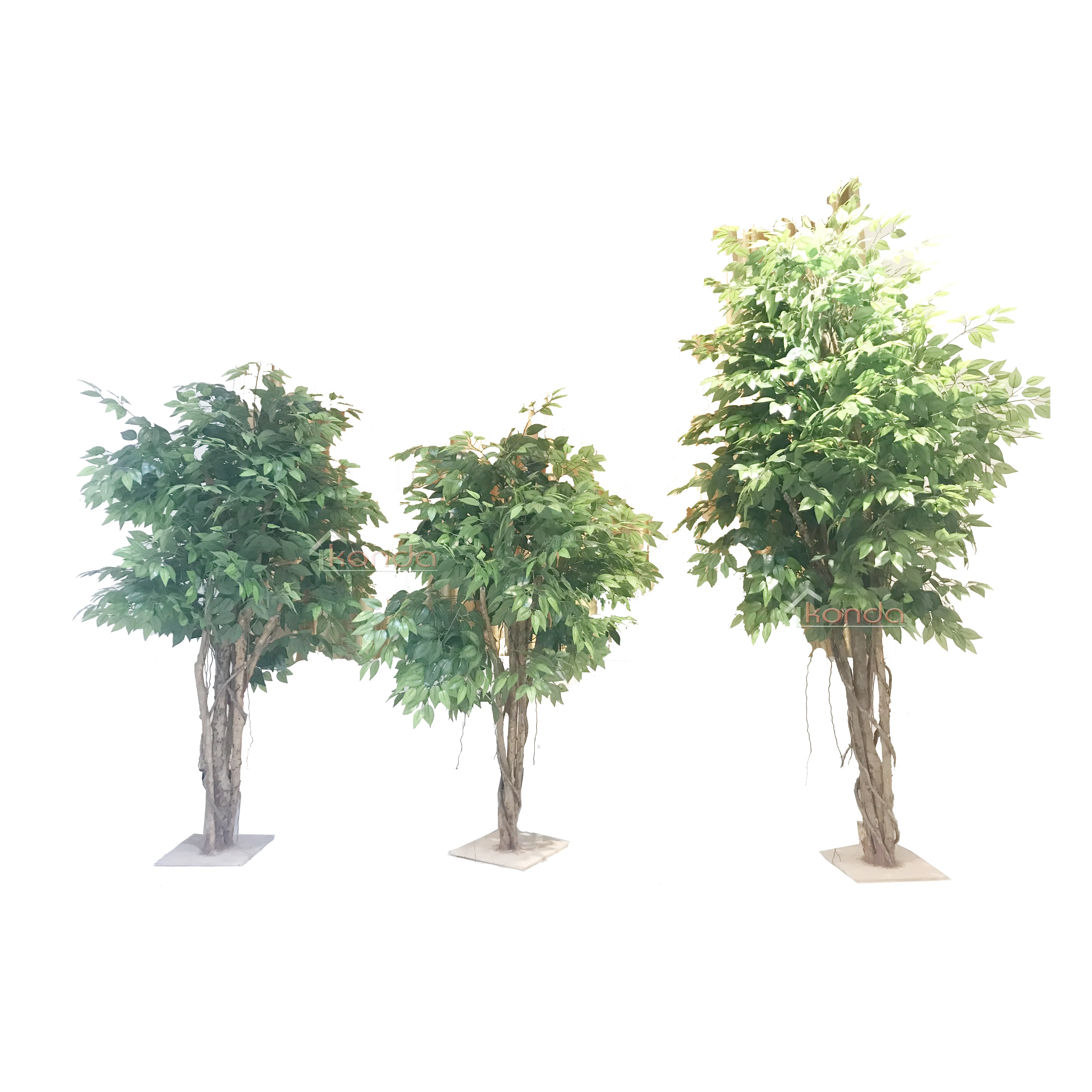 slightly bent shape banyan tree Artificial ficus microcarpa bonsai plant tree