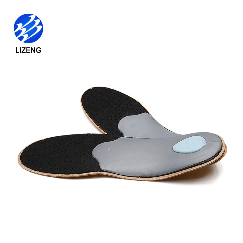 Flat Feet Orthotic Genuine Leather Insole High Arch Support Insole Plantar fasciitis Insole