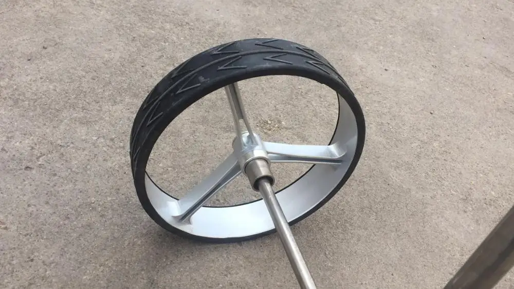 titanium or stainless steel push trolley pull three wheel golf caddy