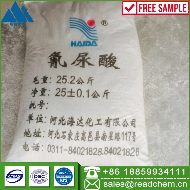 Water treatment agent bleaching agent cyanuric acid (>).