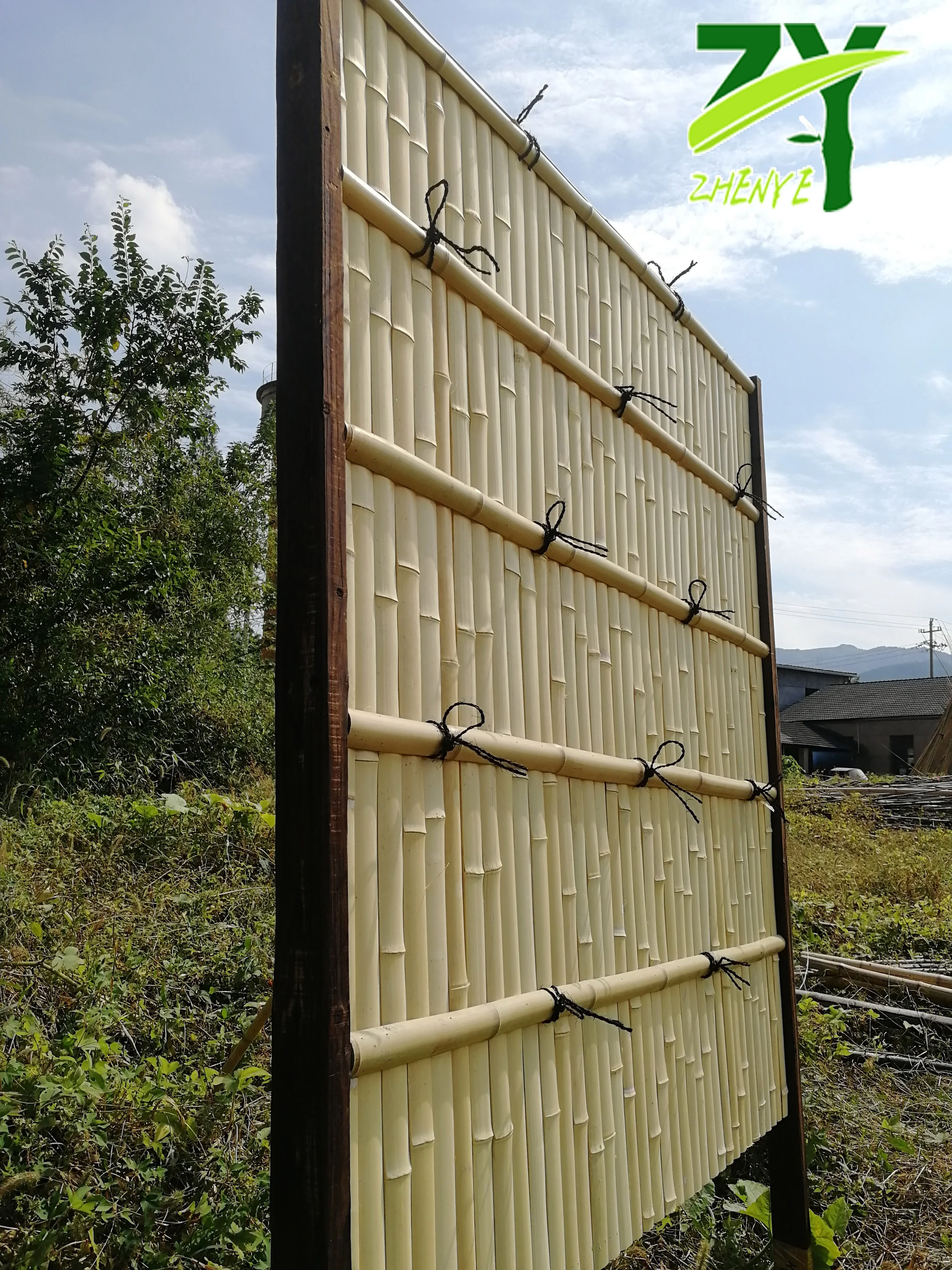 
ZY-321 New Developed Bamboo Fence Panel for garden,backyard Bamboo Railings Bamboo Palisade 