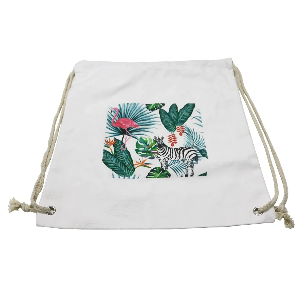 Good Price Printed Storage Sacks Packing Pouches Drawstring Bags for Travel Canvas Organic Cotton Accept Customized Logo CN;ZHE