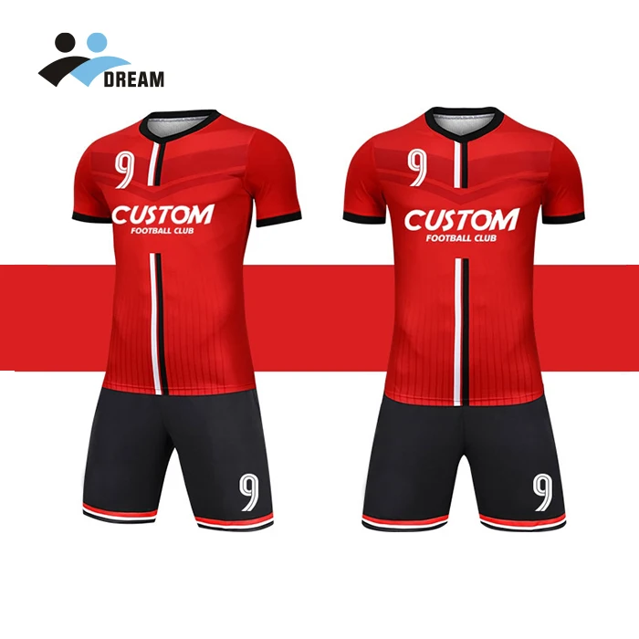 Factory Oem Soccer Shirts Hot Selling 100% Polyester Training Soccer Sets Croatia Soccer Jersey Custom for Wholesales