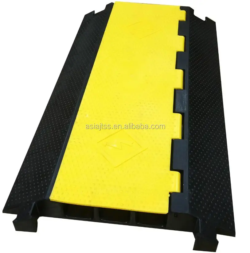 
10 Ton Capacity 3 Channel Rubber Cable Protector ,Cable Defender 