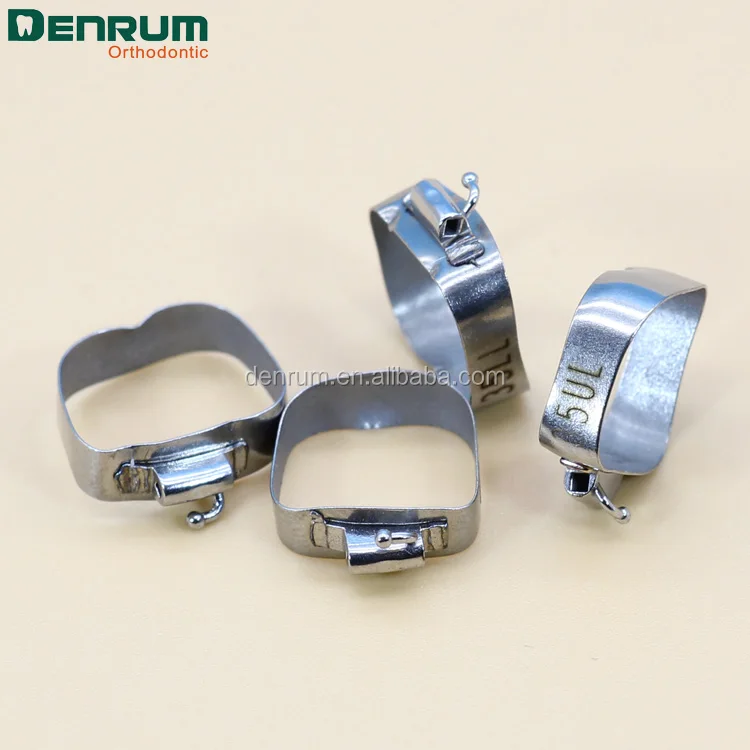 Стоматологические продукты Denrum Ортодонтические молярные полосы с Edgewise / Roth MBT трубки