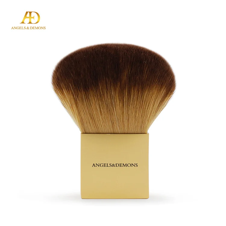 
Wholesale Free Sample Gold Short Handle Powder Single Makeup Brush 