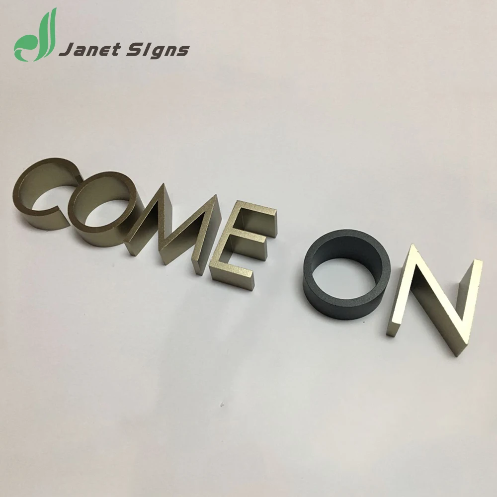 
High quality metal letters and numbers for house number lobby sign 