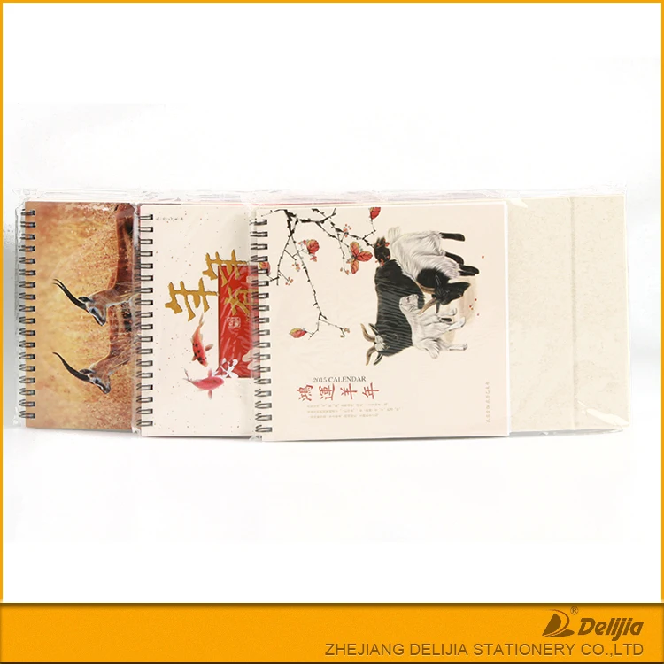 Printed custom cheap desk stand up flip calendar planners 2021