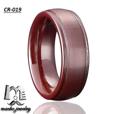 Свободный крой ножа ювелирные изделия пустое кольцо коричневый керамические кольца для мужчин