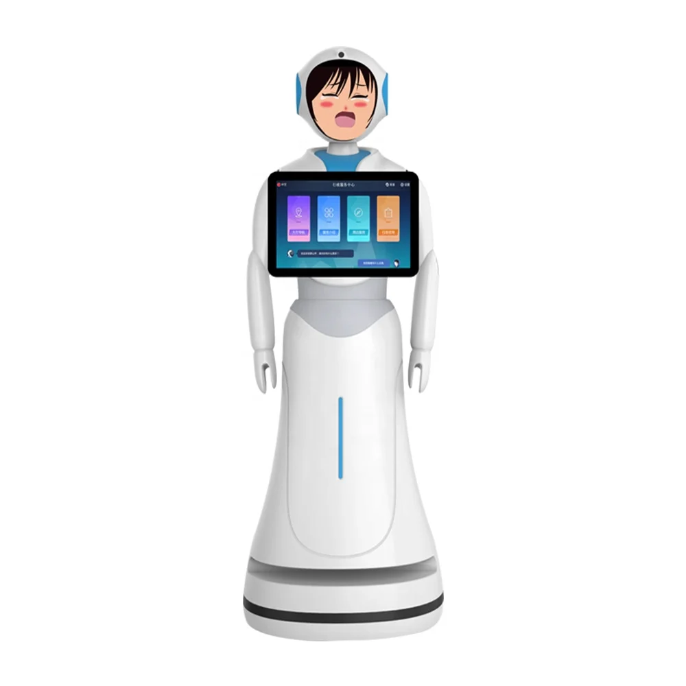 
Autonomous mobile interactive robot artificial humanoid greeting robot 