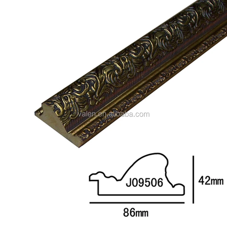 Factory Wholesale Ornate Plastic Mirror Frame Moulding for Mirrors