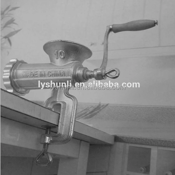 Handle operating meat mincer, Manual Meat Grinder 10# Spray painted surface
