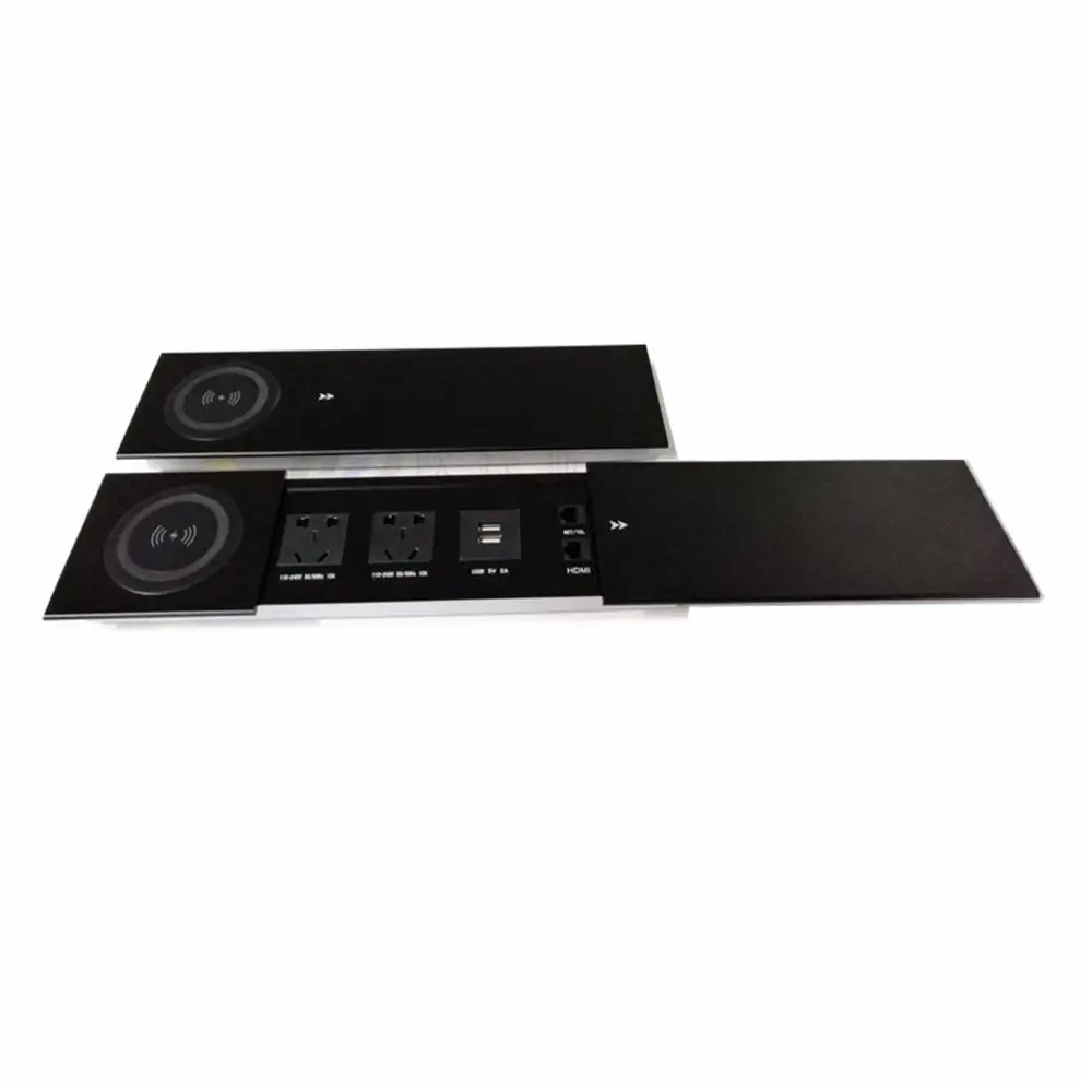 Conference Table Wireless Charger Desk Power Sliding Socket Office Furniture Desk Socket
