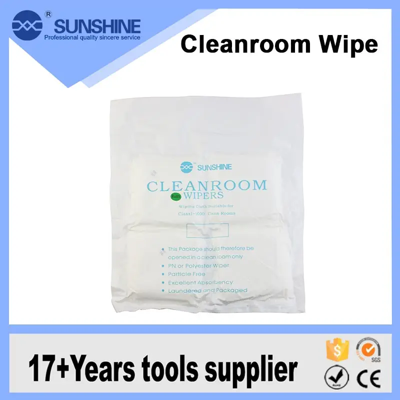 Factory Direct Supply Non-Dust Cleaning Cloth, White Lint Free Cleanroom Esd Antistatic Cloth