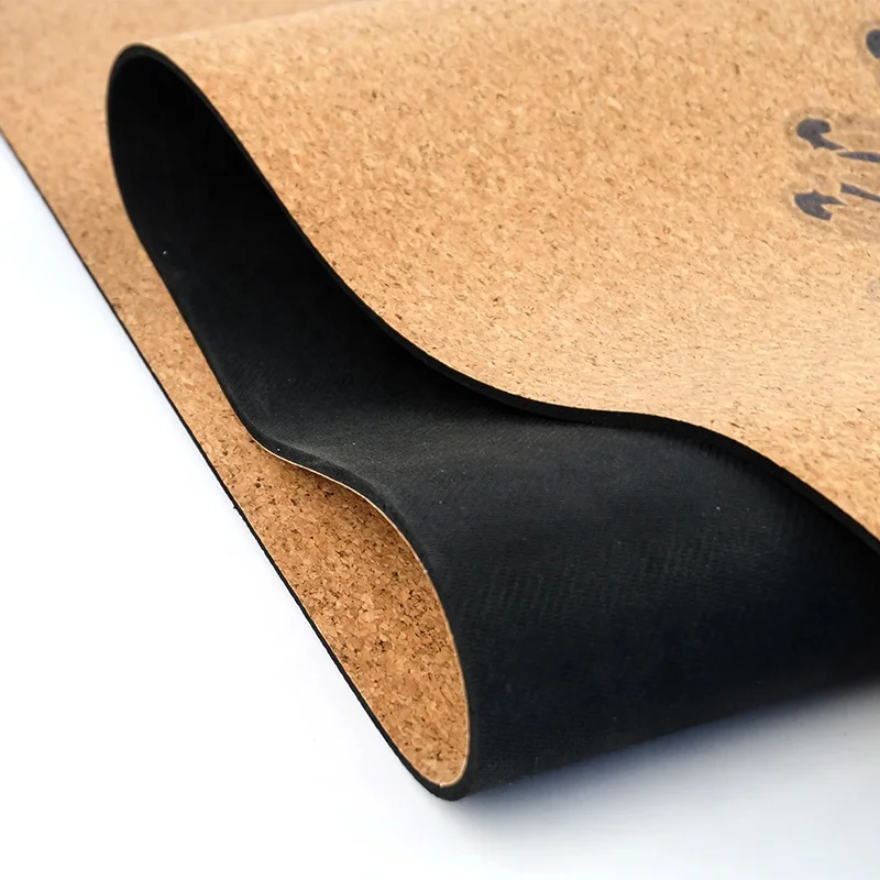 
China Manufacturer High Quality Organic Natural rubber Cork Yoga mat 
