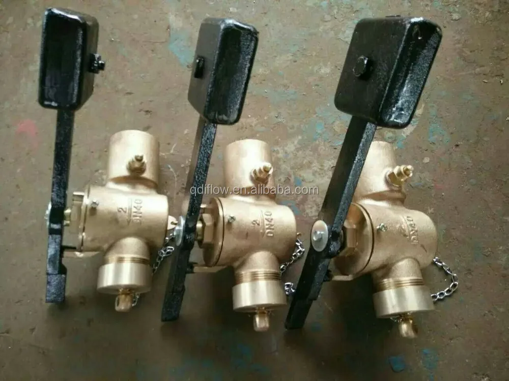 marine valve JIS Bronze Sounding Cock with 90 degree Lever and Weight