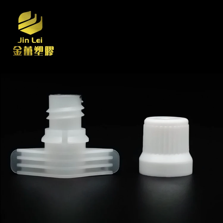 9.6mm plastic spout with aluminium film cover and cap