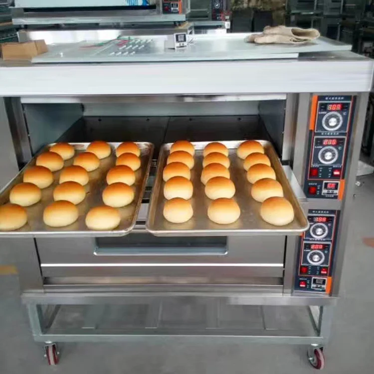 
Commercial free standing pizza cake cooking gas blue flame 2 deck gas baking oven prices in pakistan 