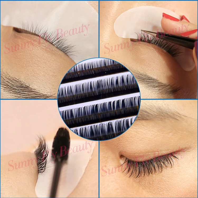 
China qingdao synthetic oem natural pandora eyelash extension camellia lashes 