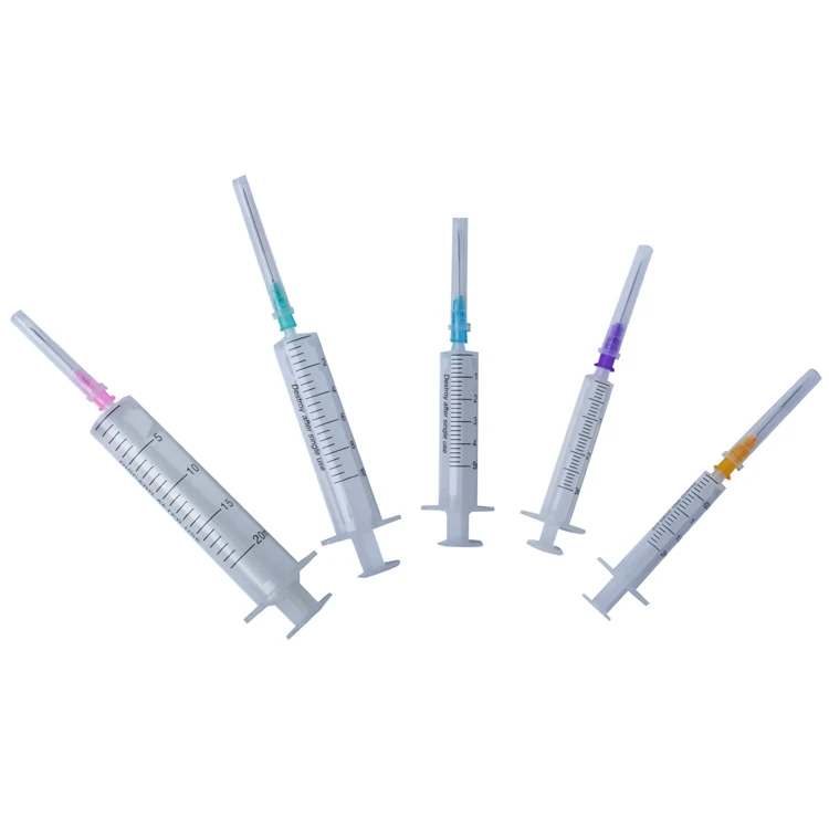 Latex Free Plastic Medical Disposable 2 Parts Syringe