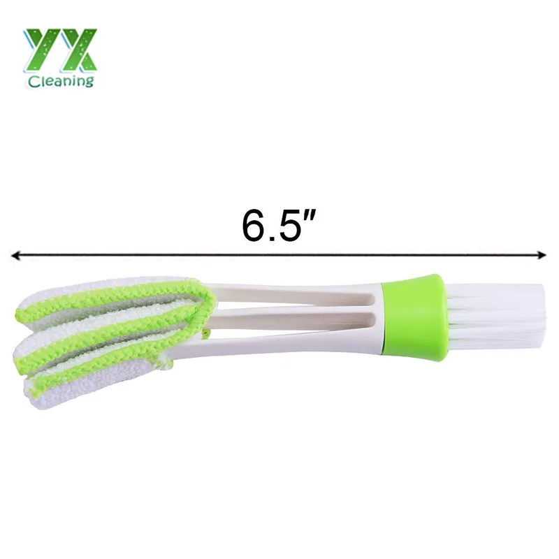 Миниатюрная щетка из микрофибры для чистки автомобильных вентиляционных отверстий с пылесборником