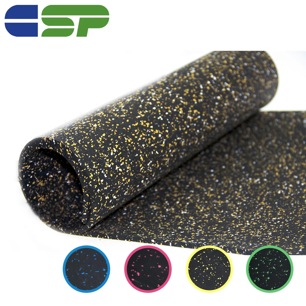 No smell higher density easy clean rubber mat floor for gym