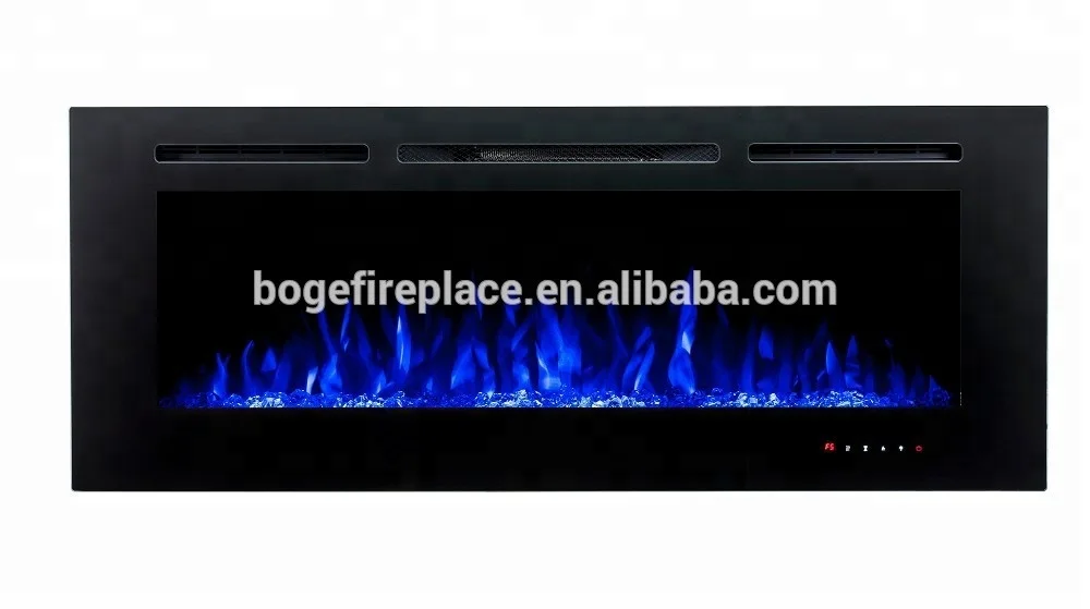 50 inch big size wall mounted and build in electric fireplace