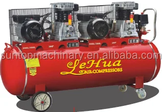 200L 3 * 2HP поршневой компрессор воздуха два электрических двигателей