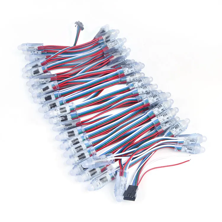 12 мм 5 в В Рождественский светодиодный IP67 Водонепроницаемый Полноцветный WS2801 адресный