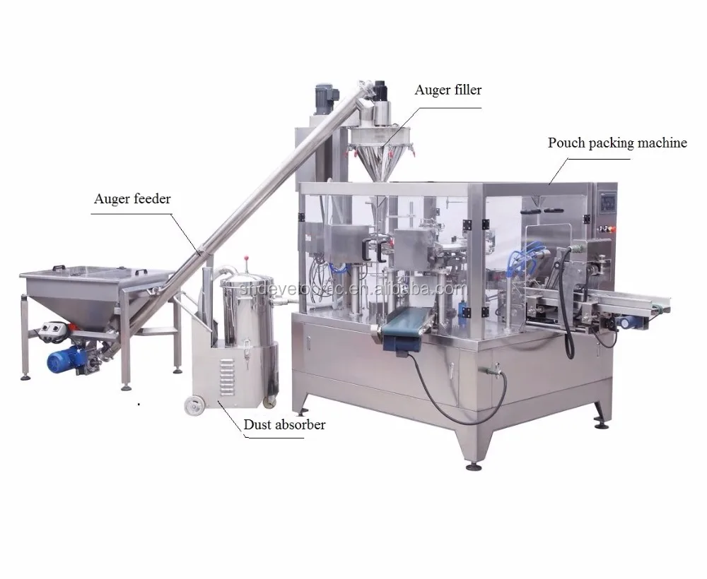 GD8-200 Rotary Stand Up Pre-made Pouch Powder Packaging Machine