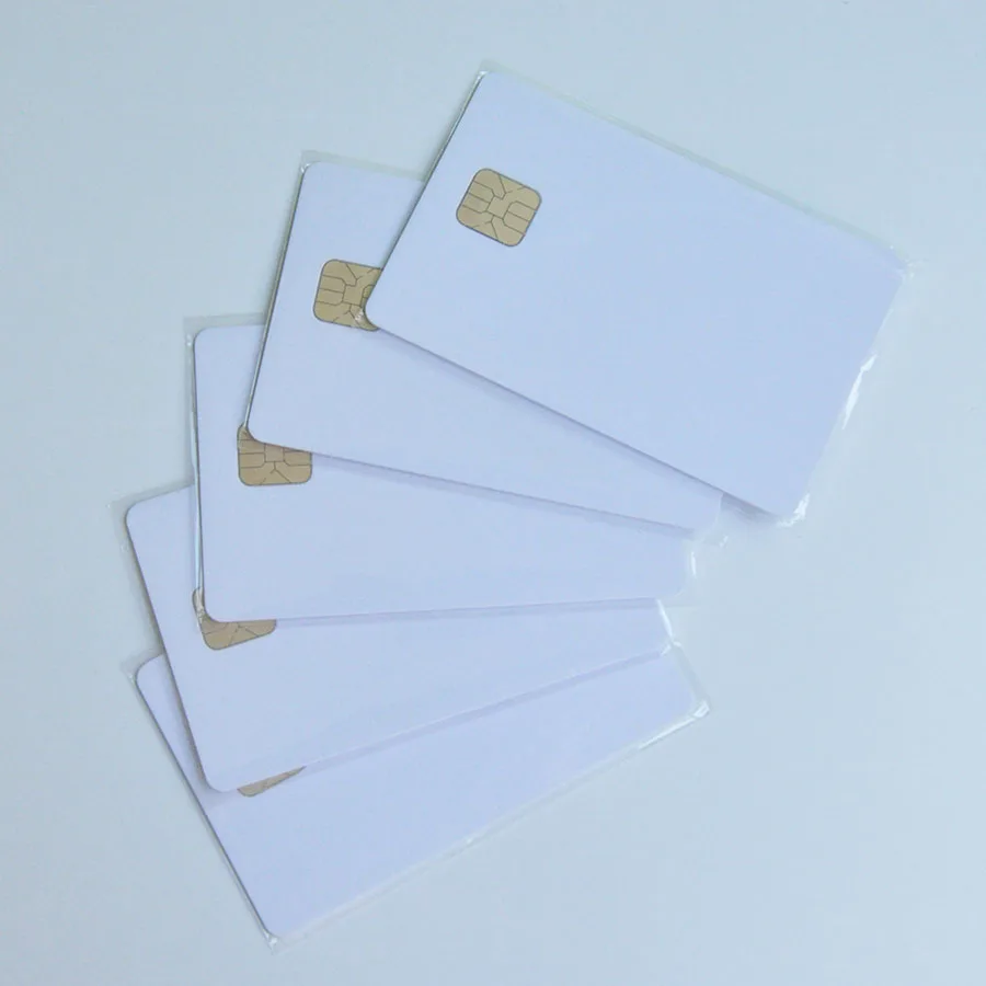 Best price FM4442 contact IC chip blank PVC smart card for payment and access