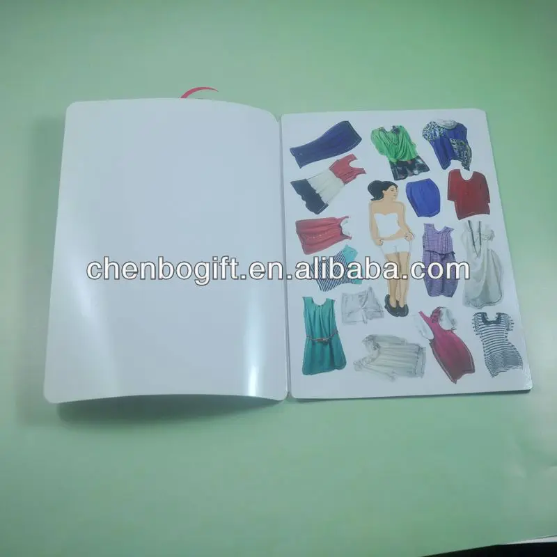 DIY Magnetic dress up puzzle game , Kids magnetic girl dress up me fridge magnet puzzle sheet