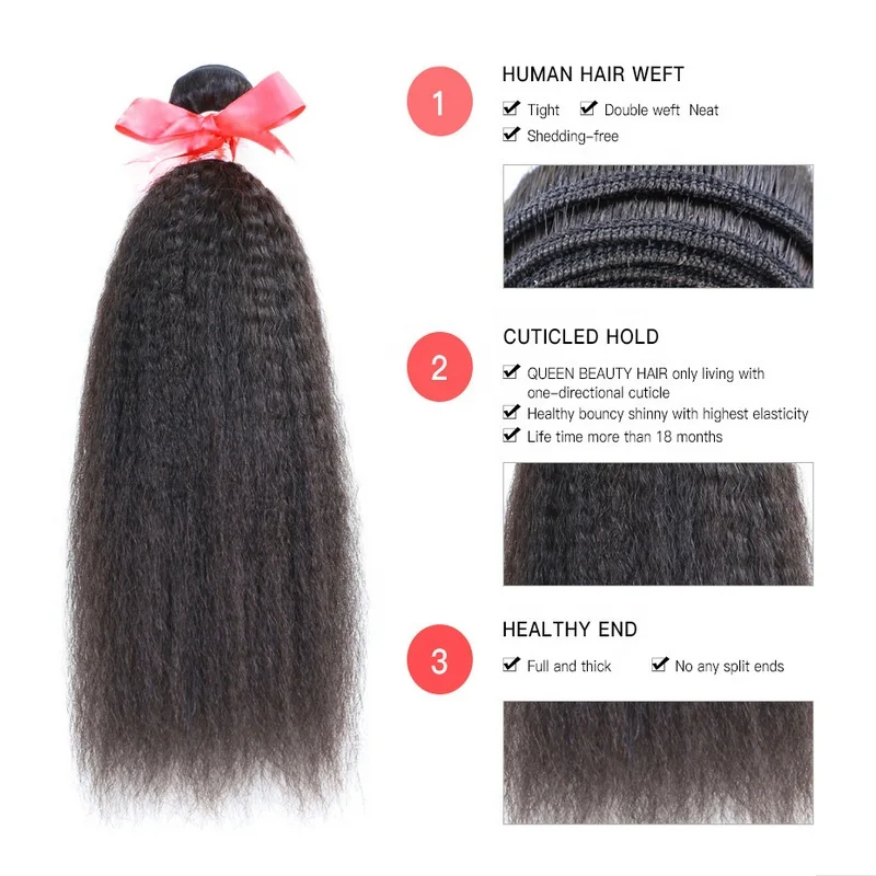 
china hair job natural Russian hair bundle kinky straight wave Russian human hair yaki 