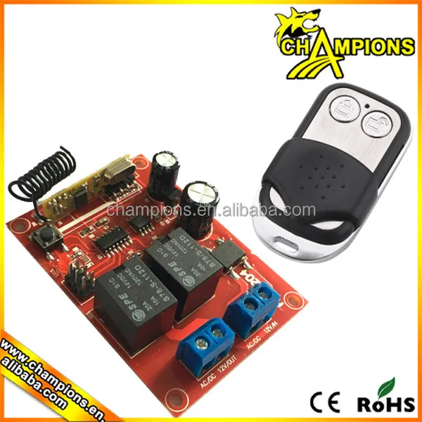 DC 12 В 2 ch-канальный РФ переключатель дистанционного управления 2 реле приемник AG-C202