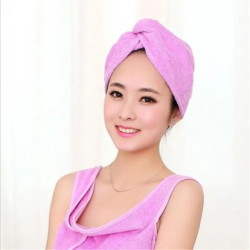quick dry soft 35*70 black white microfibre hair-dry wrap hat Microfiber cap Magic Hair Drying dryer Turban Wrap towels for hair
