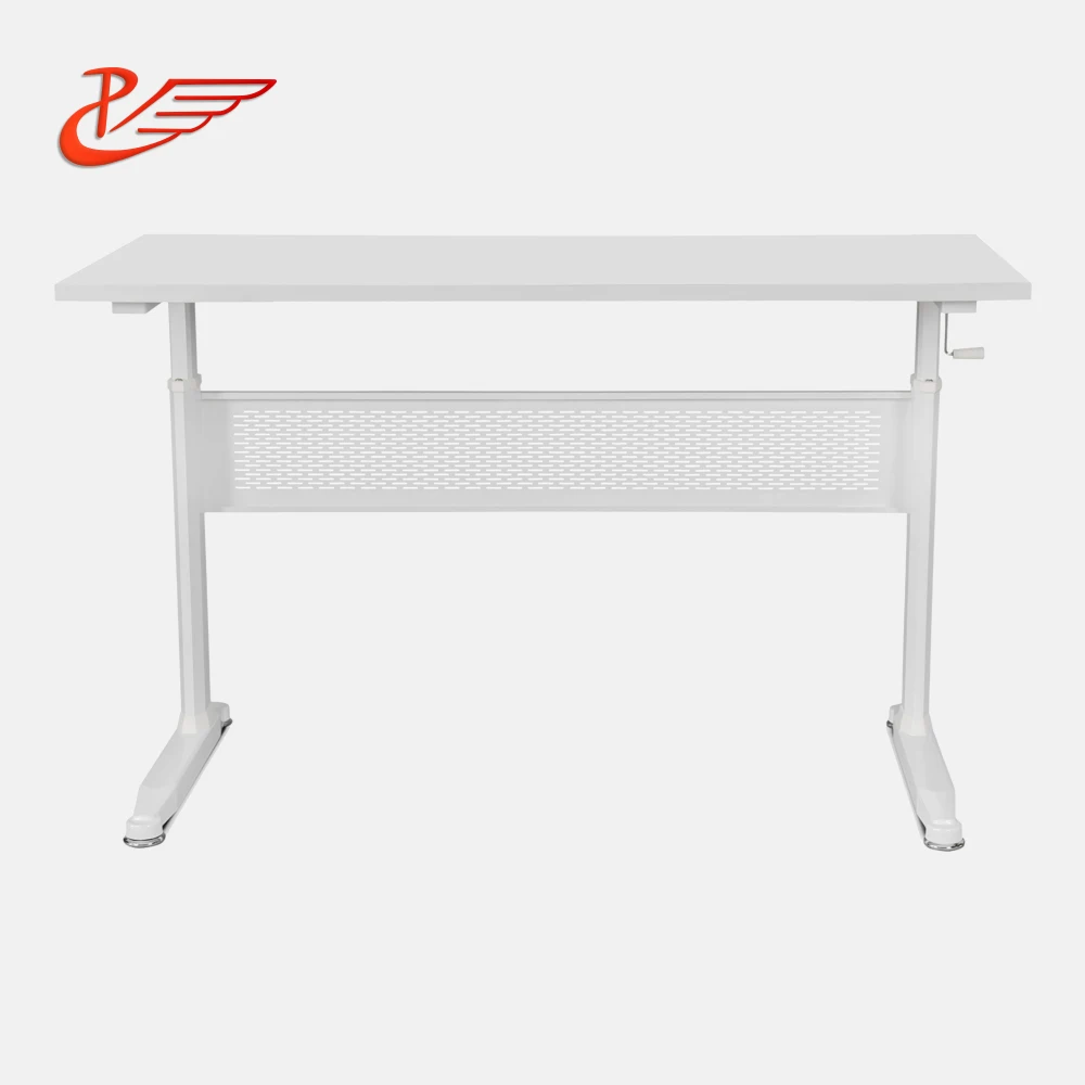
adjustable office table modern style office table, metal frame office table 