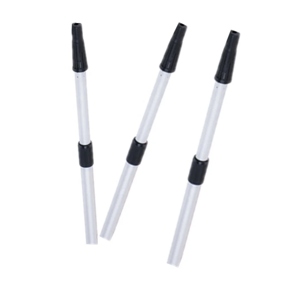 Adjustable Aluminum Telescopic Pole with Plastic Thread Head with Cap