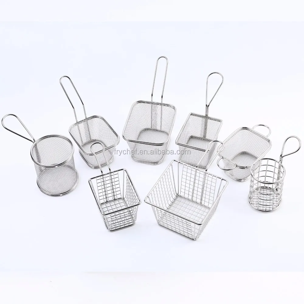 Столовая посуда для ресторана, французская посуда, металлический поднос, корзина для поварской жарки