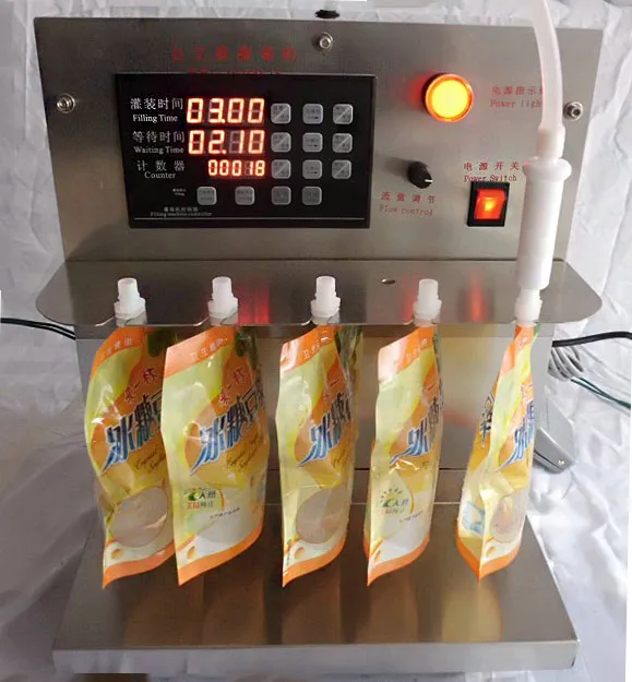 Liquid manual control filling machine for Washing fluid/Laundry detergent doypack filling machine