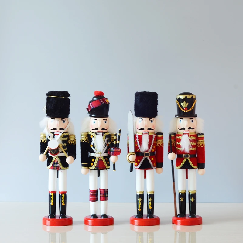 Festival Gift Home Decoration Christmas  Soldier Statue Wooden Nutcracker Doll