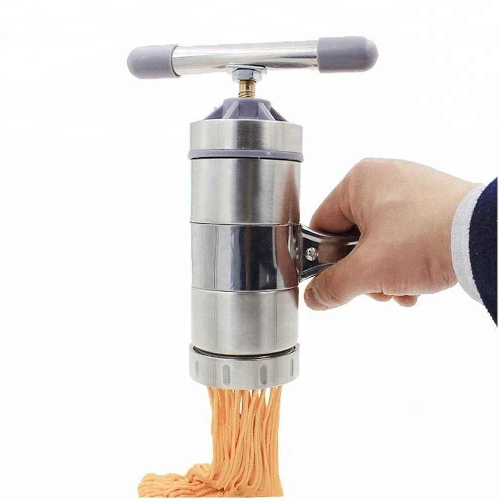 Manual Pasta Maker Machine Noodles Press Machine Stainless Steel Hand Crank Spaghetti Fettuccine Noodle Dough Press Machine