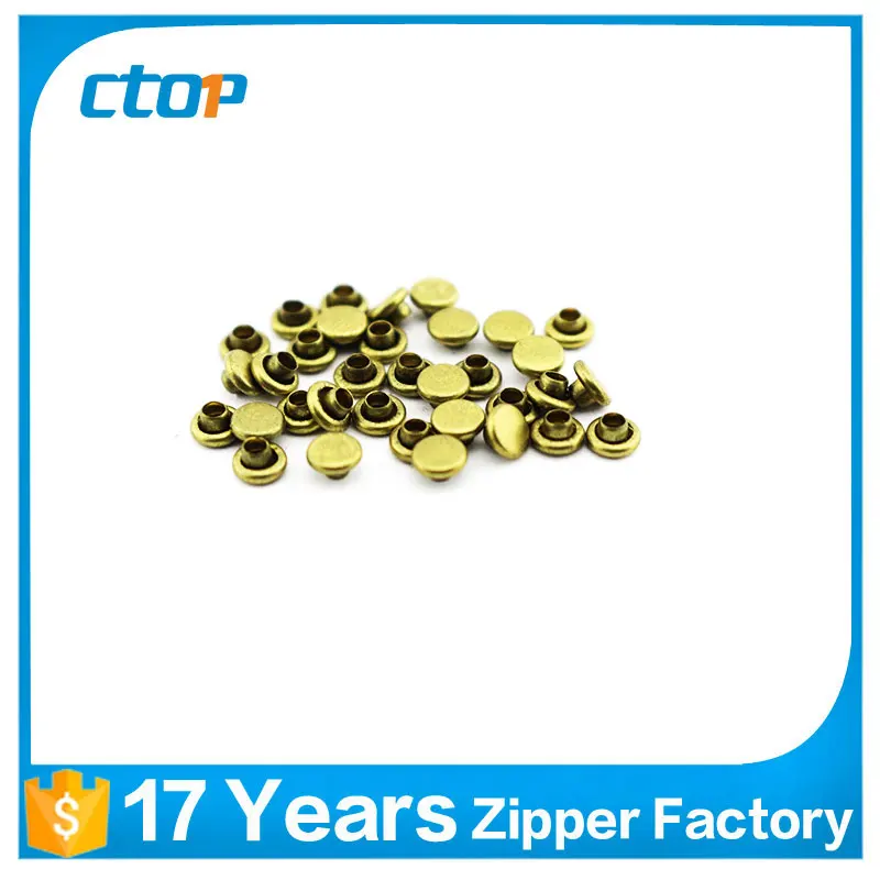 Guangzhou factory garment accessories metal stud jean custom studs decorative rivets metal rivet double cap rivet