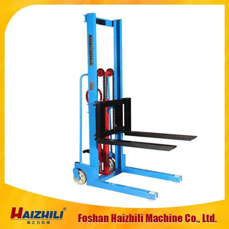 1-2Ton Arm Loader Manual Hydraulic Stacker
