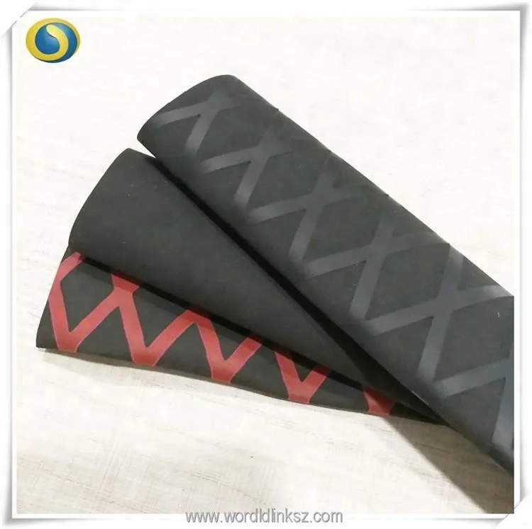 Non-slip heat shrinkable tube for fishing rod cover