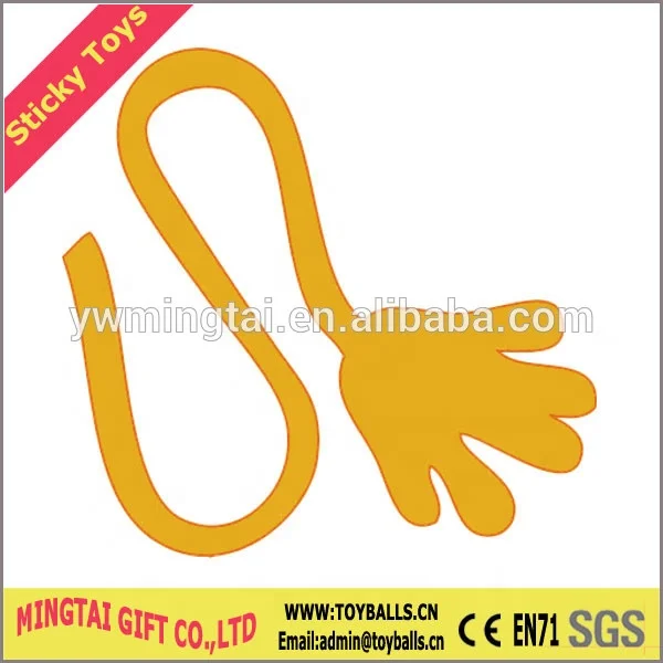 Novelty Glowing Sticky Double Hand Toys/Plastic Sticky Hand Toys