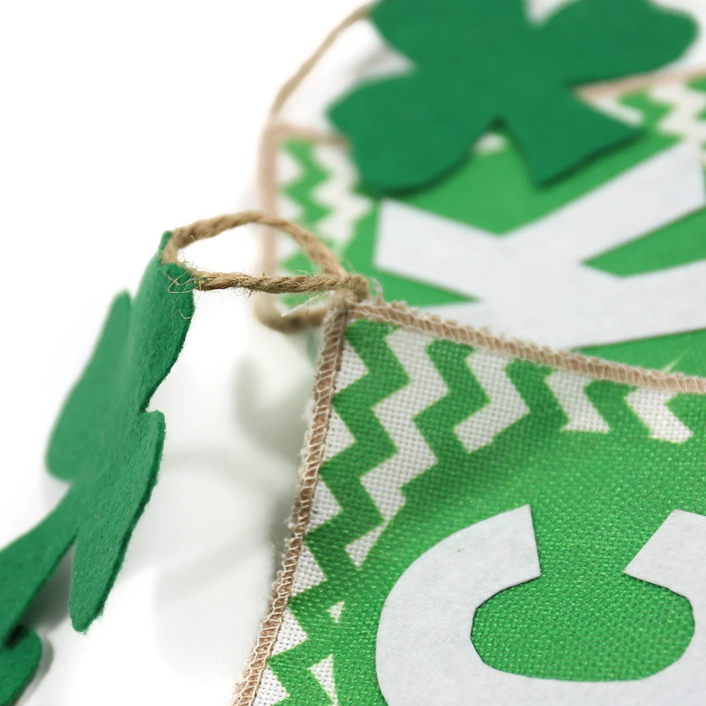 Festival decor party pennant banners flag fabric st patricks day decoration bunting