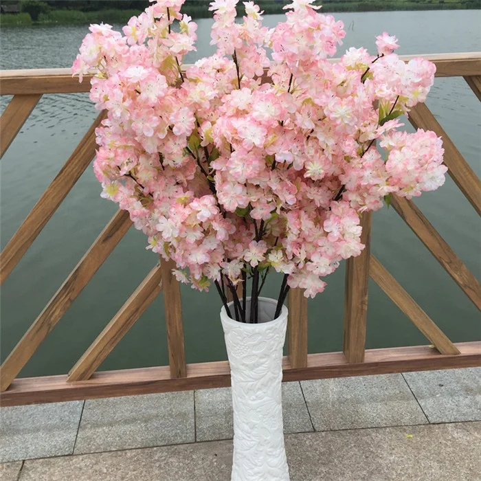 F-1036 Wholesale Wedding Artificial Flowers Branches Cherry Blossom Stems For Decoration