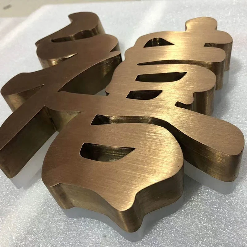 
Fashion designed brass vintage led channel letter 