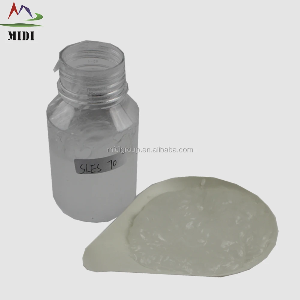 Sodium Lauryl Ether Sulphate 70% SLES Chemicals Surfactant Sles 13150-00-0